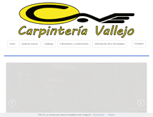 Tablet Screenshot of carpinteriavallejocastellon.com